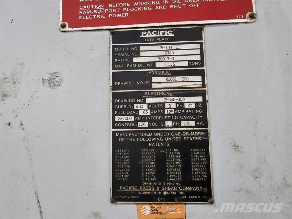 Pacific 300 PF II Otros componentes