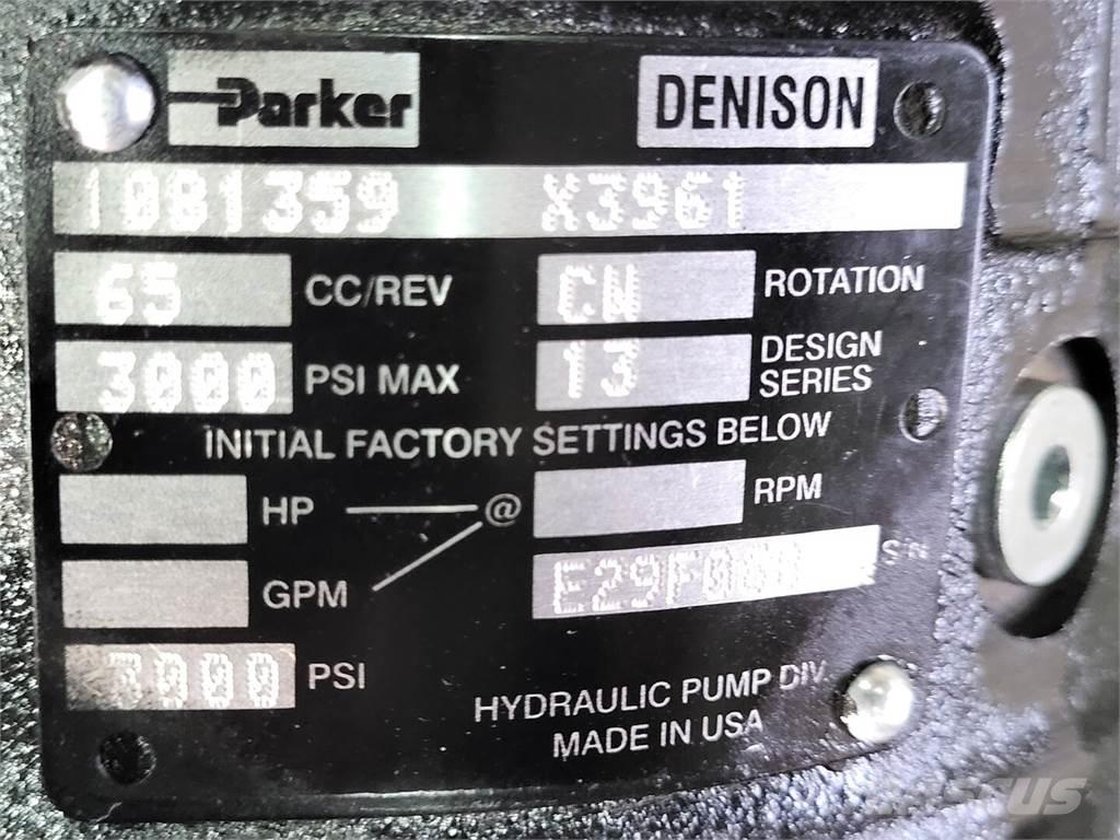 Parker 10B1359 X3961 Bombas de agua