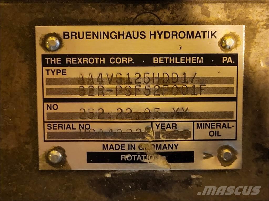 Rexroth A4VG125HDD1 Bombas de agua
