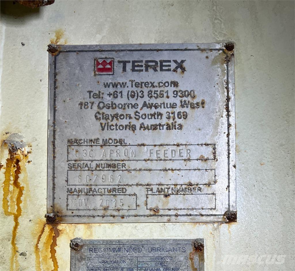 Terex D3C Cintas transportadoras