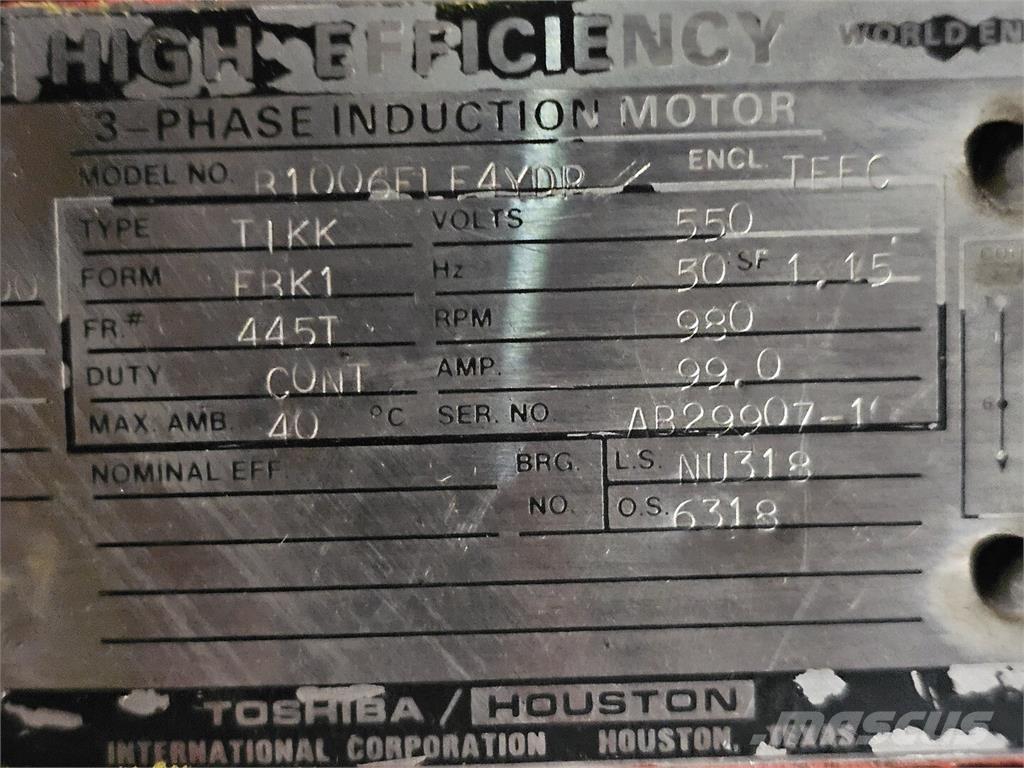  TOSHIBA B1006FLF4YDP Motores industriales
