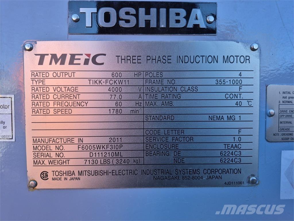  TOSHIBA F6005WKF3I0P Motores industriales