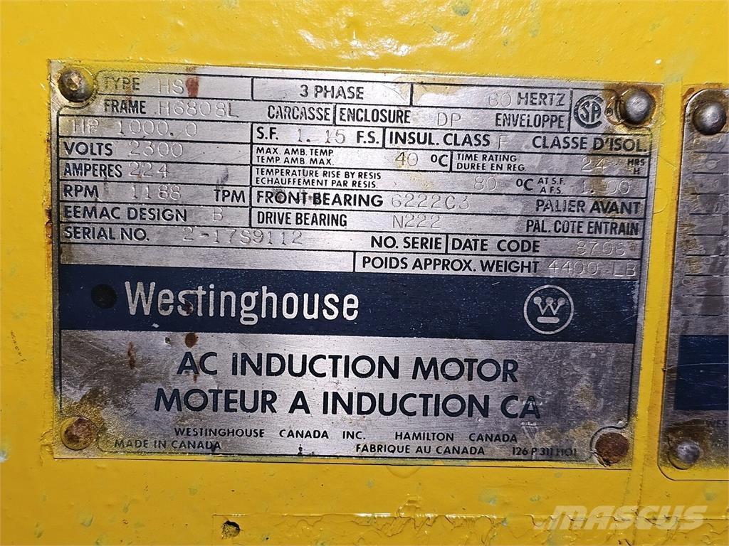 Westinghouse  Motores industriales