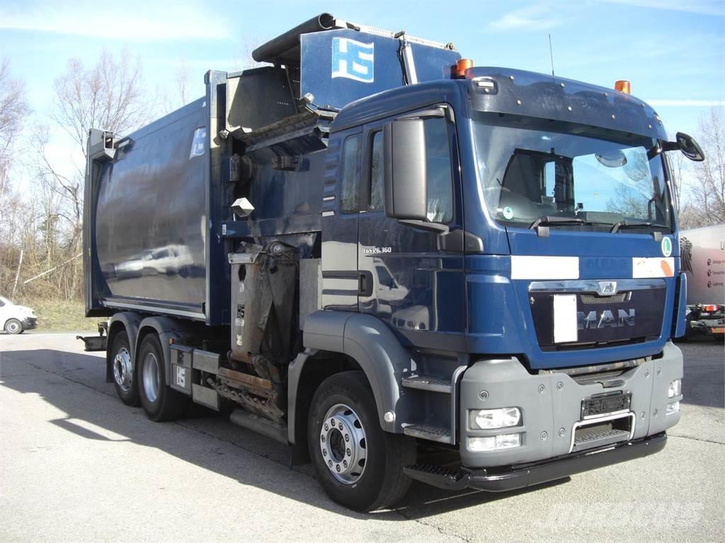 MAN 26360FNLL / RECHTSGEST. Camiones de basura