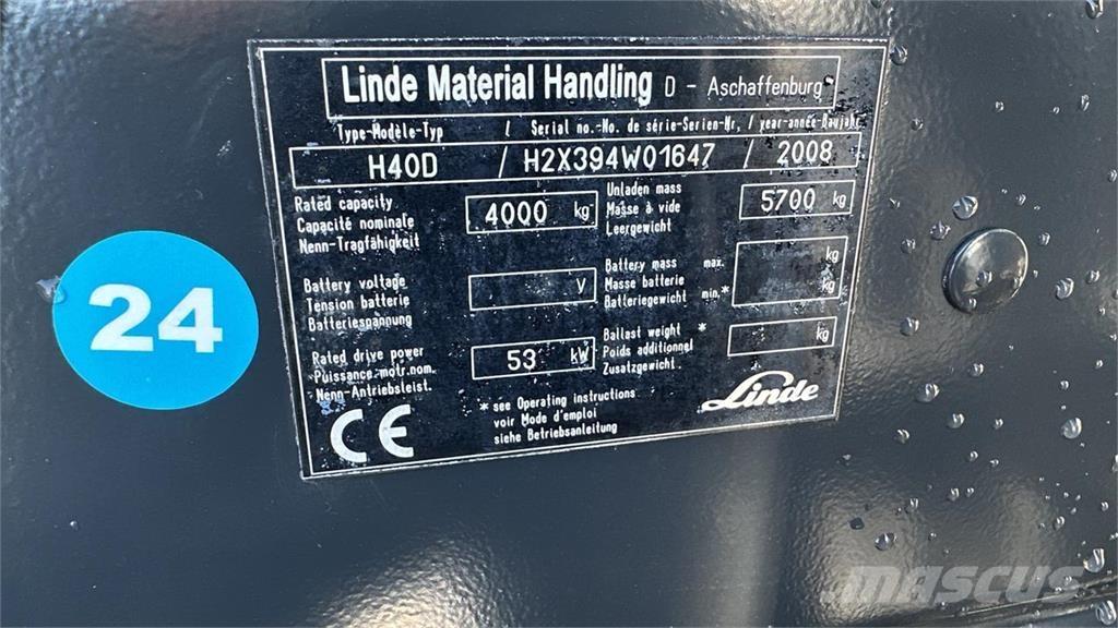Linde H40D Camiones diesel