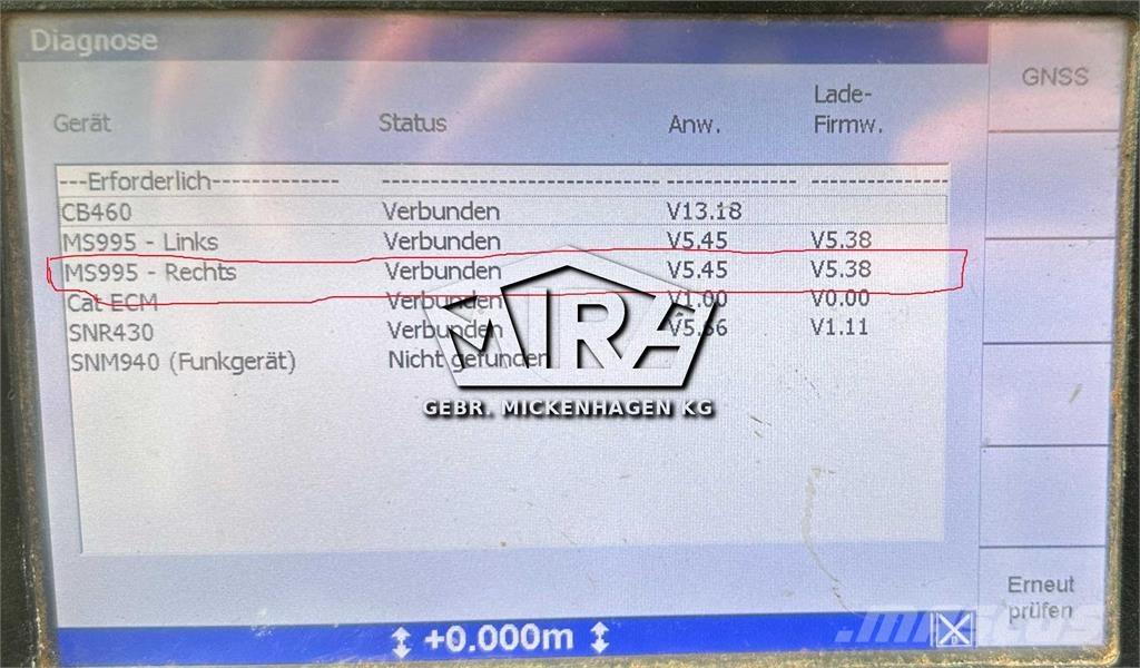 Trimble MS995 Componentes electrónicos