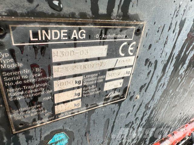 Linde H30D-30 Montacargas todo terreno