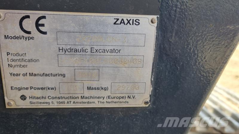 Hitachi ZX280 Excavadoras sobre orugas