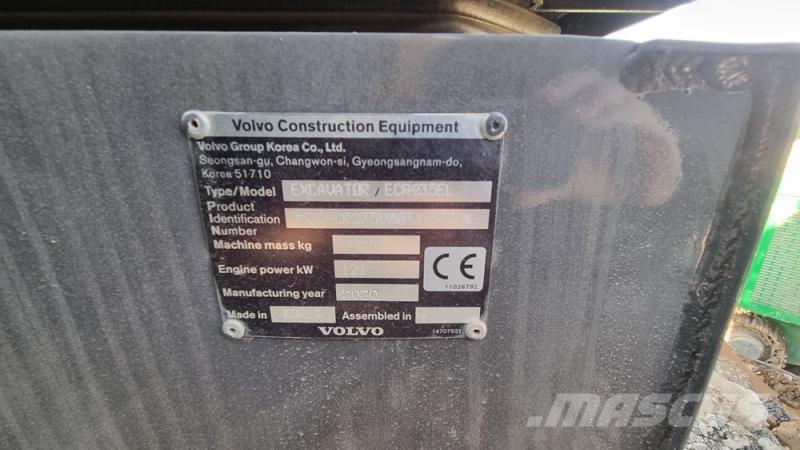 Volvo ecr235 Excavadoras sobre orugas