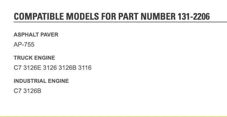 CAT 3126 Otros componentes