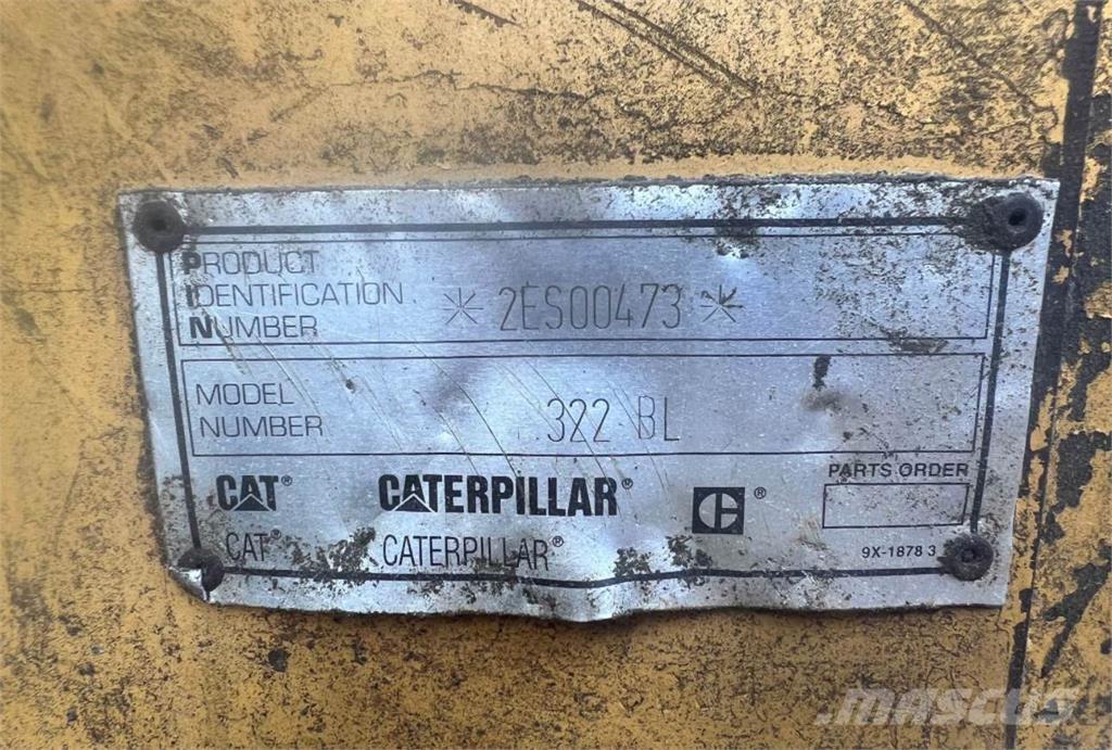 CAT 322BL Excavadoras sobre orugas