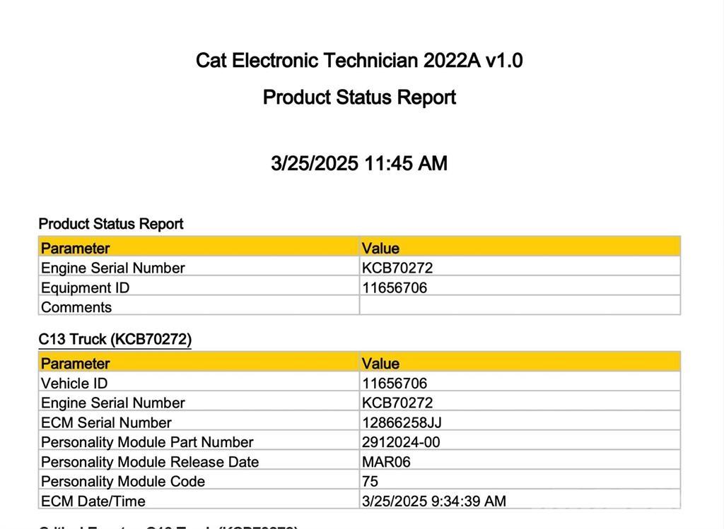 CAT C13 Componentes electrónicos