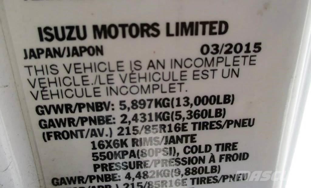 Isuzu NPR Camiones de volteo para virutas de madera