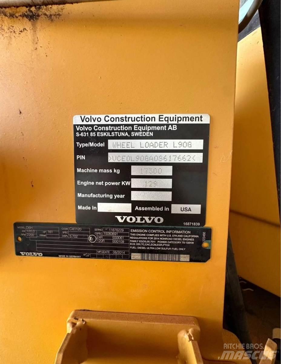 Volvo L90G Cargadoras sobre ruedas