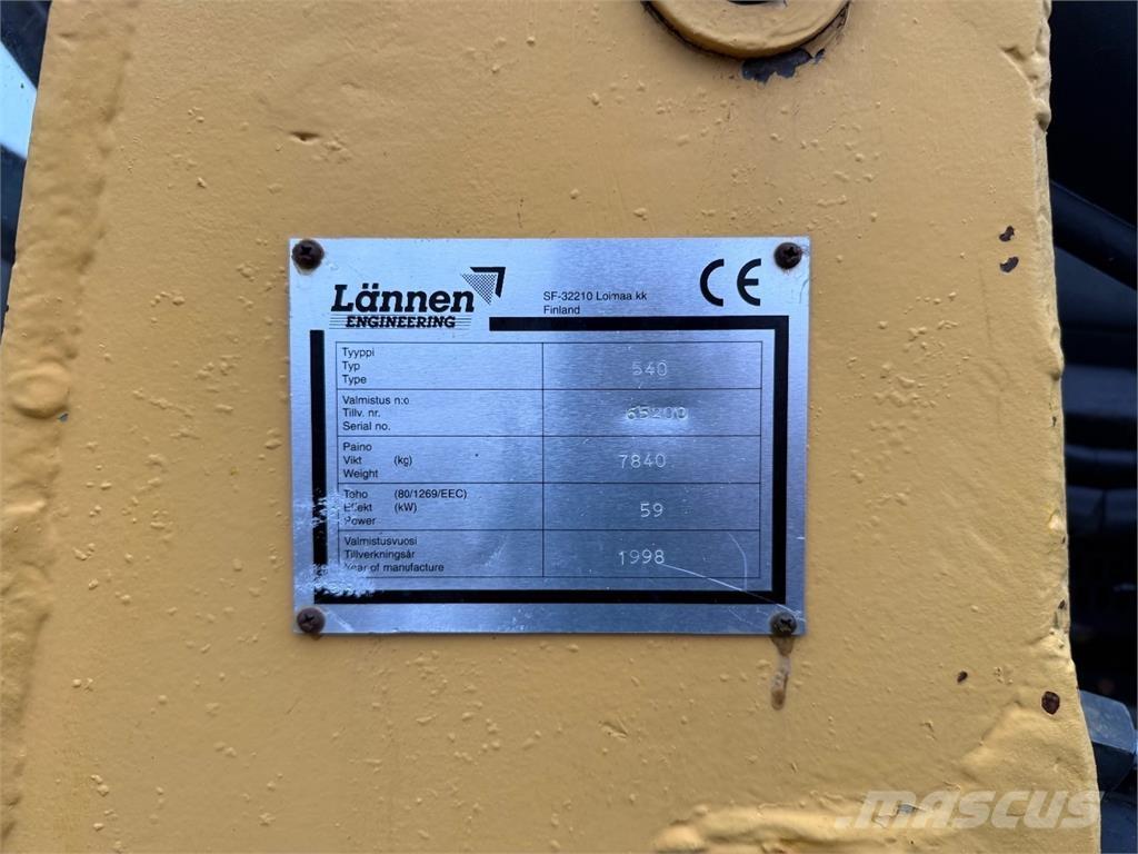 Lännen 540 Retrocargadoras