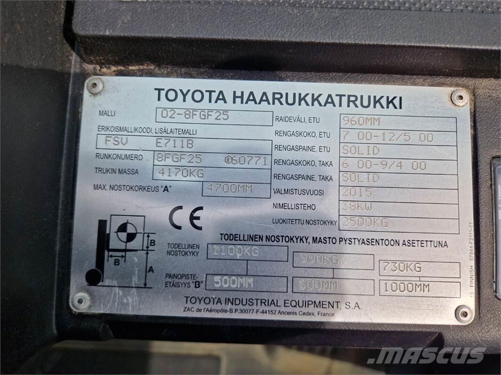 Toyota 02-8FGF25 Camiones LPG
