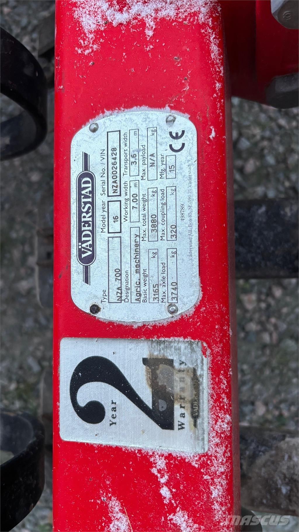 Väderstad NZA 800 HARV Gradas