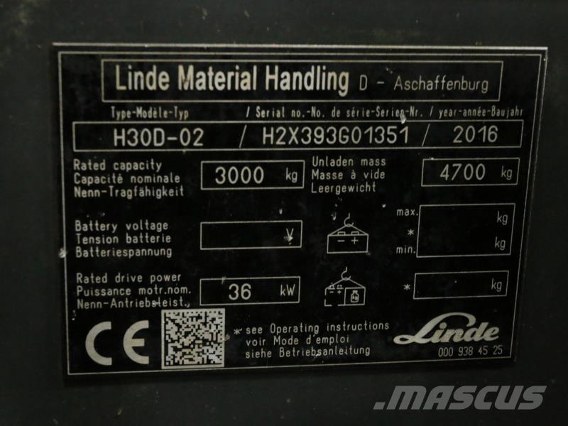 Linde H30D-02 393 DONOR Camiones diesel