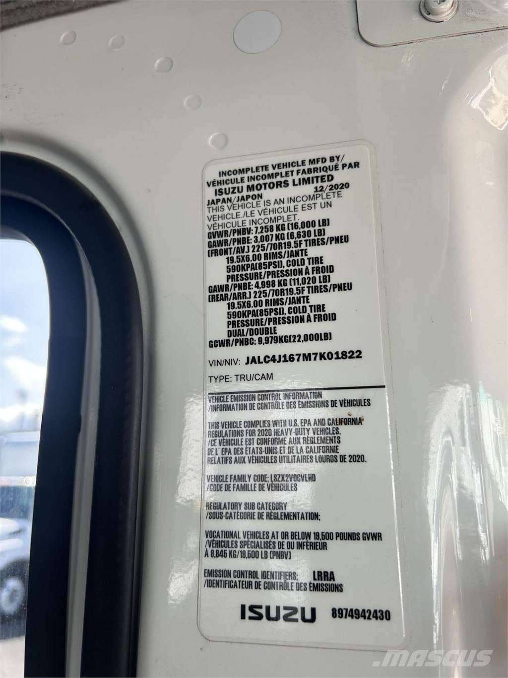 Isuzu NPR XD DC Bañeras basculantes usadas