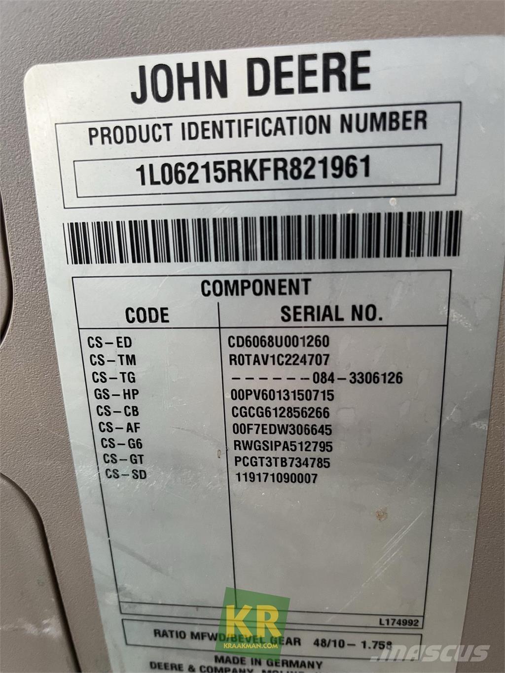 John Deere 6215R Tractores