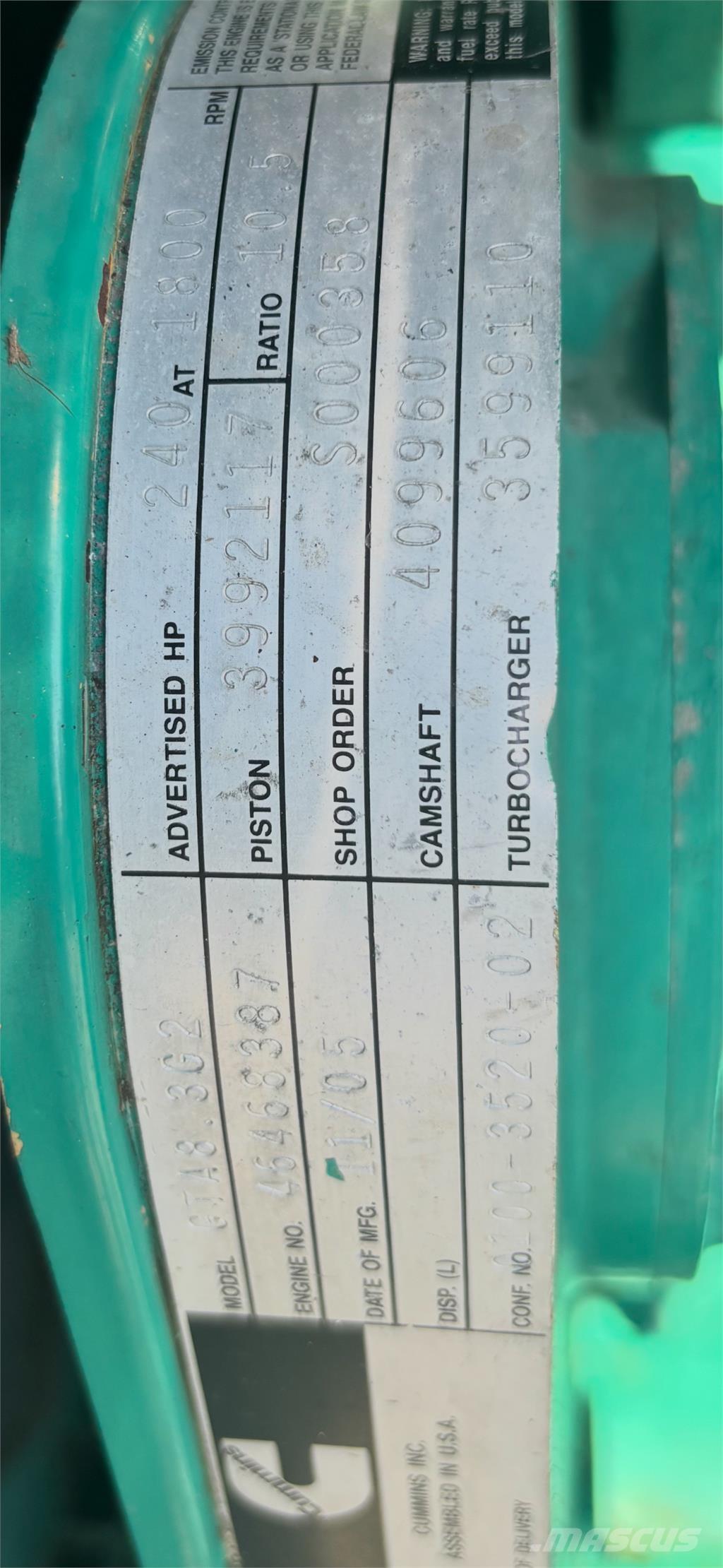 Cummins GTA8.3 Motores