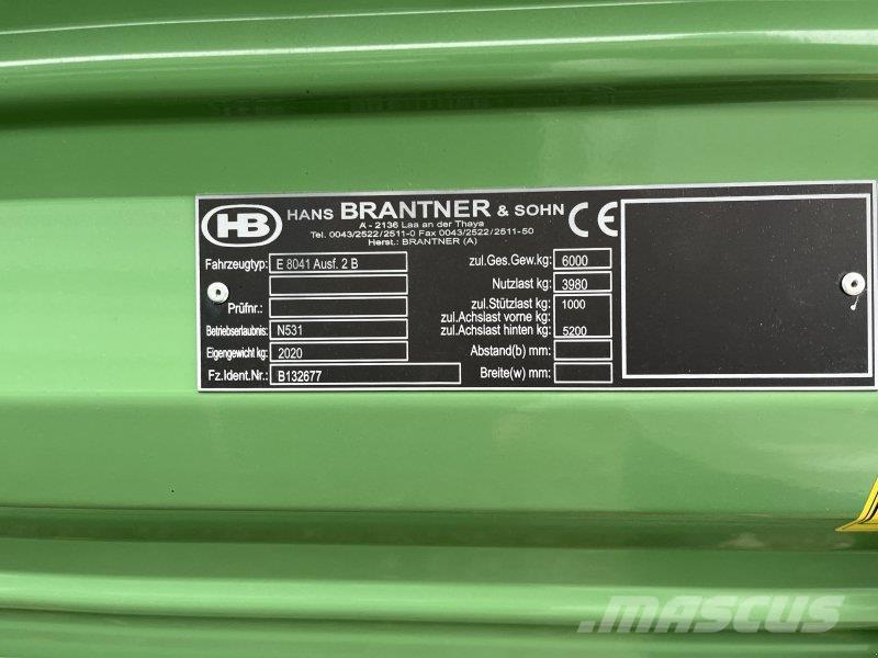 Brantner E6040 Remolques con caja de volteo