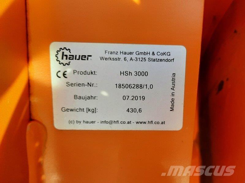 Hauer HSH 3000 Hojas y cuñas quitanieves