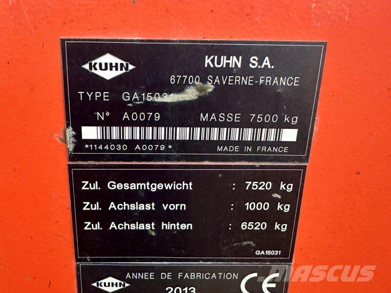 Kuhn GA 15031 Segadoras hileradoras