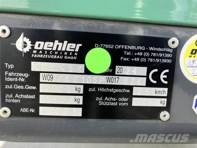 Oehler ANHÄNGER OL EDK 45 S Remolques con caja de volteo