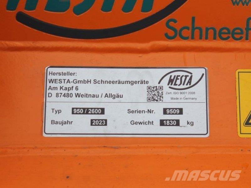  WESTA 950/2600 Fresadoras quitanieve