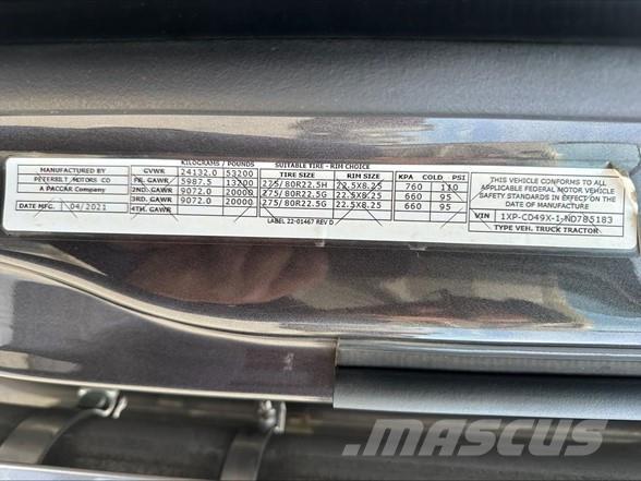 Peterbilt 567 Camiones tractor