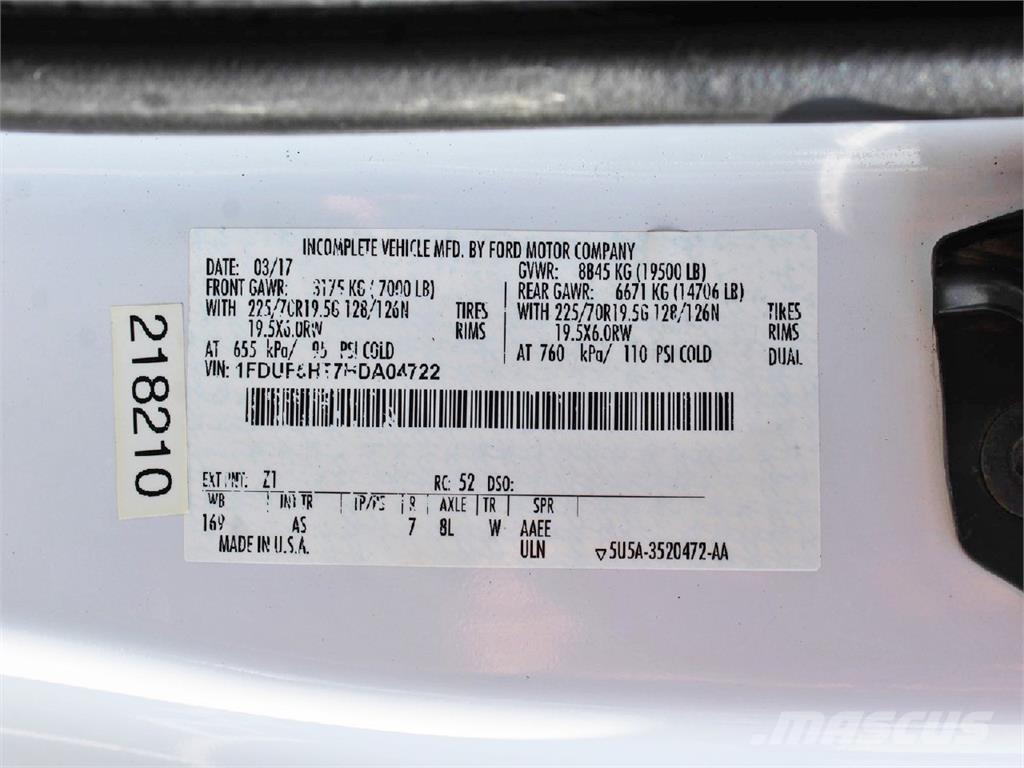 Ford F550 Plataformas sobre camión