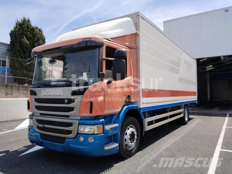 Scania P280 Camiones con caja de remolque