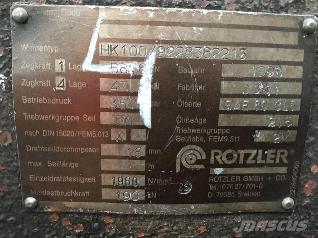 Faun ATF 60-4 winch Piezas y equipos para grúas