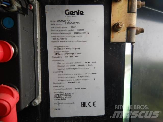 Genie GS2669DC Plataformas tijera