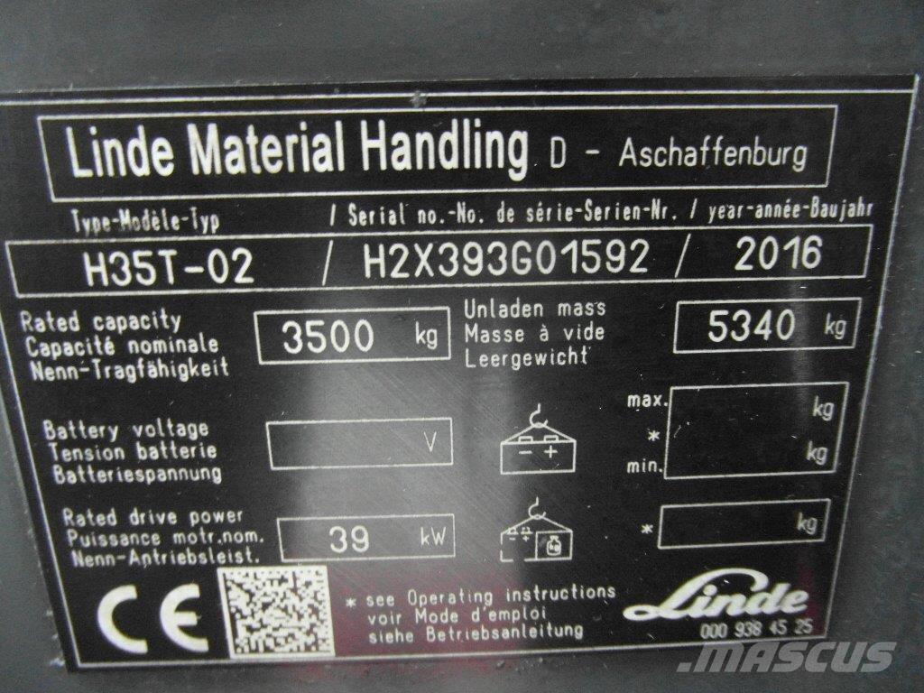 Linde H35T/393-02-EVO Camiones LPG