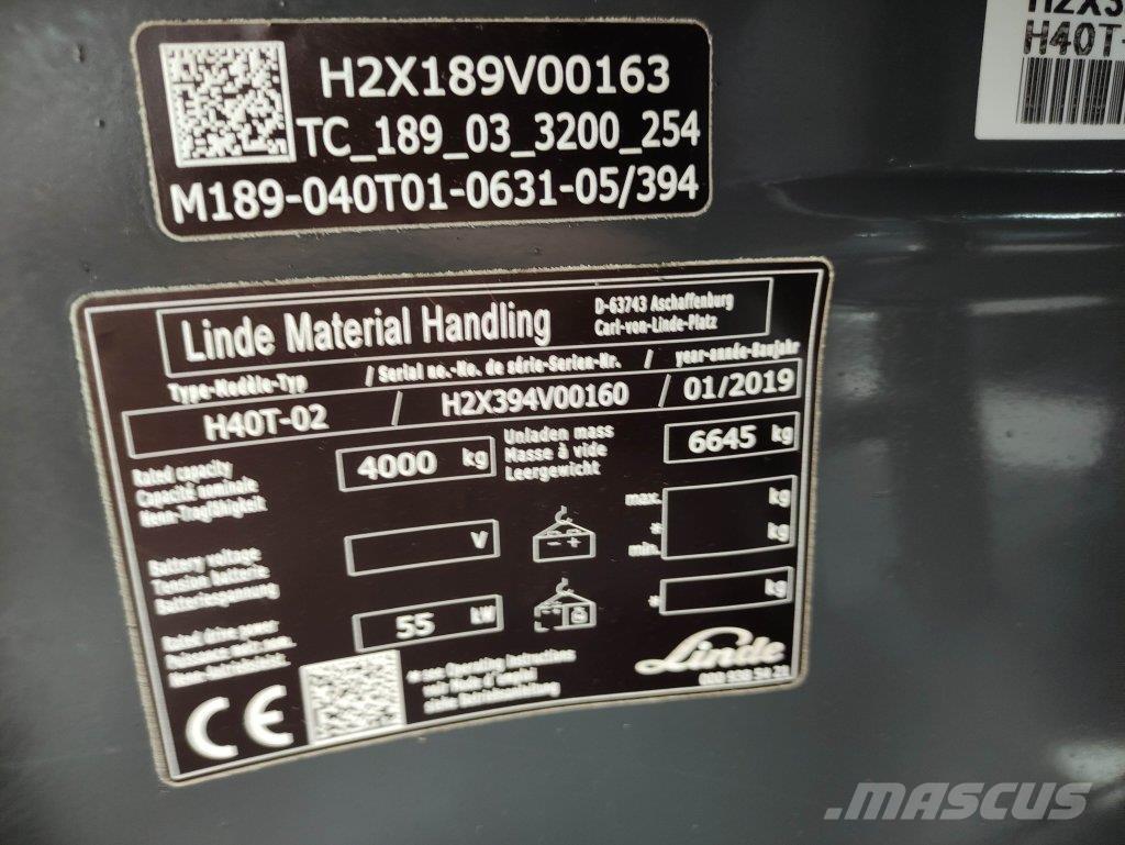 Linde H40T-02-394 EVO Camiones LPG