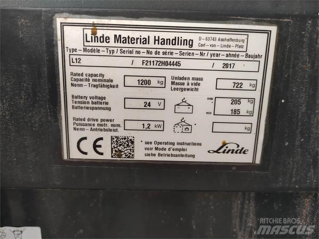 Linde L12 Montacargas manual