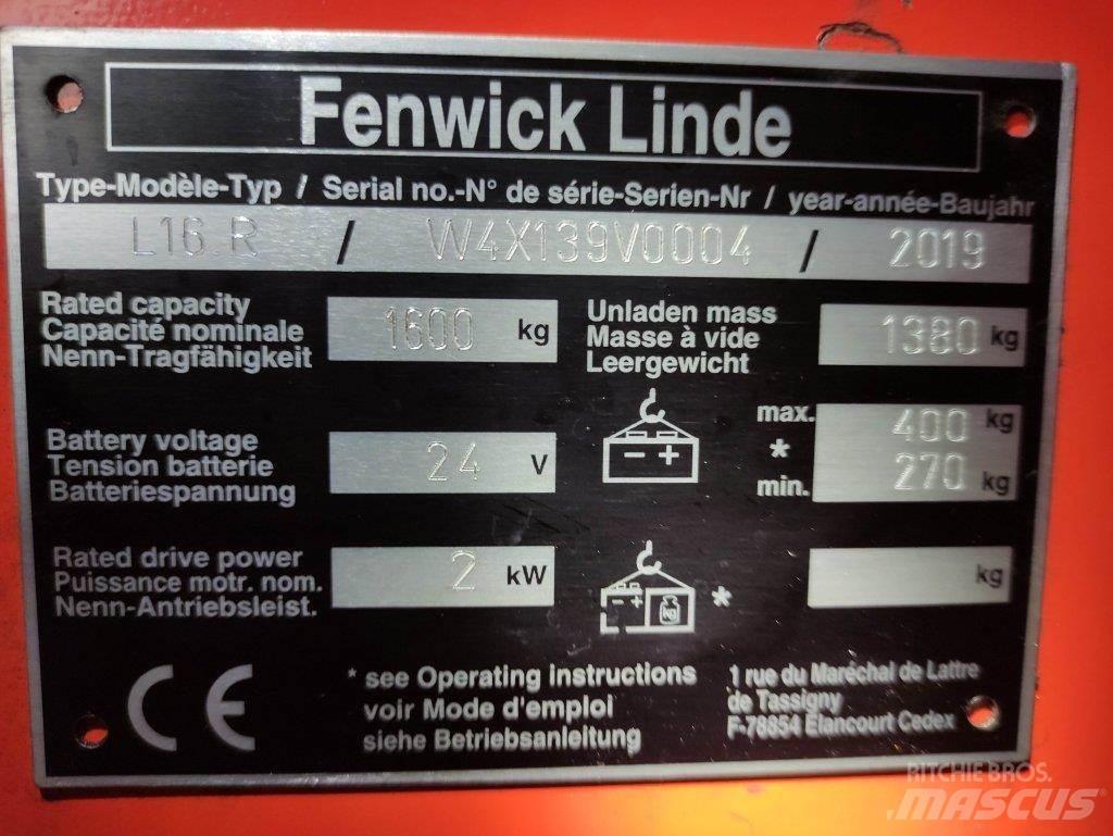 Linde L16R Montacargas manual