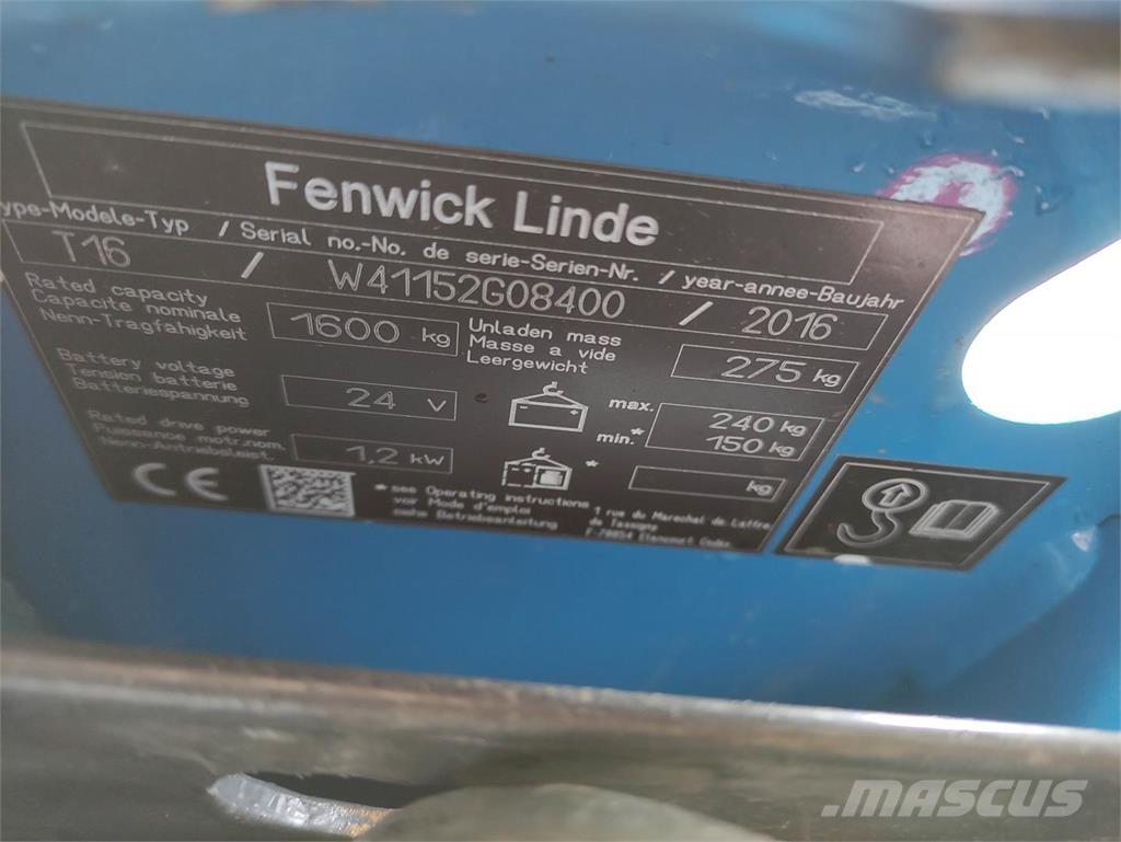 Linde T16 Montacargas de baja elevación