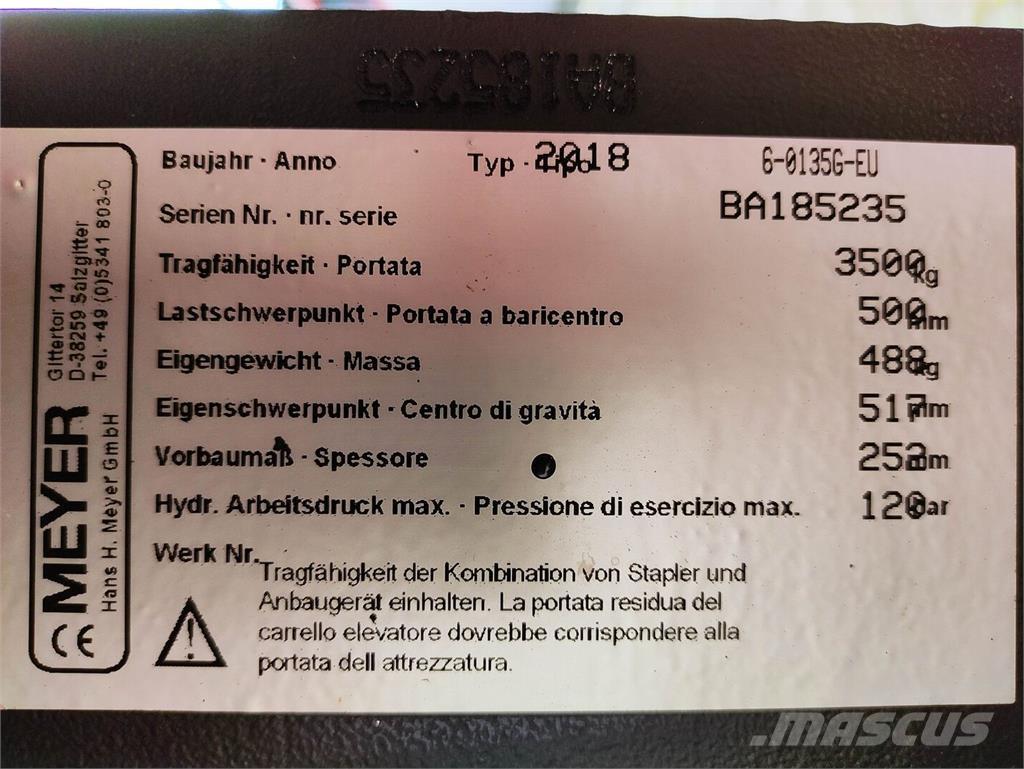 Meyer 6-0135G-EU Mordazas para pacas de paja