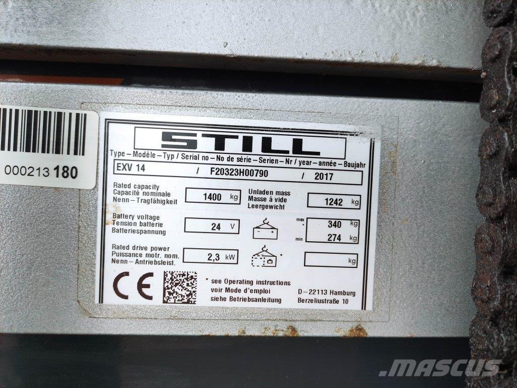 Still EXV 14 Montacargas manual