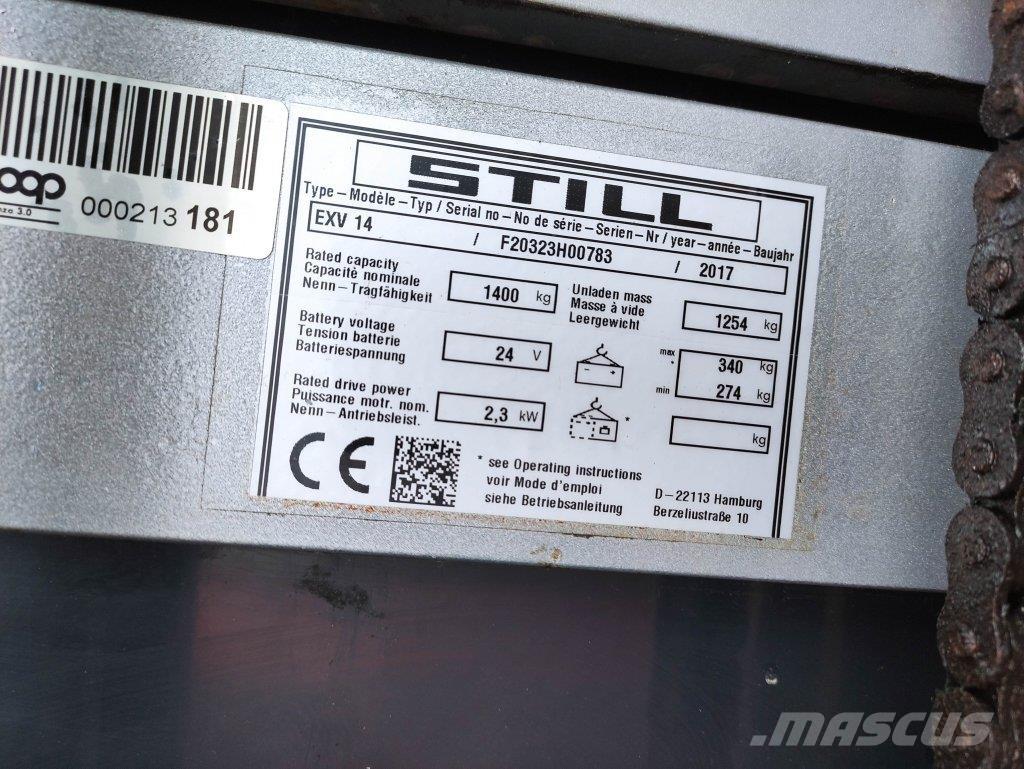 Still EXV 14 *Lack NEU* Montacargas manual