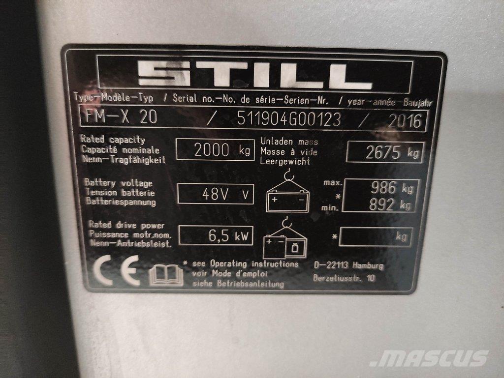 Still FM-X-20 Montacargas de alcance de gran altura