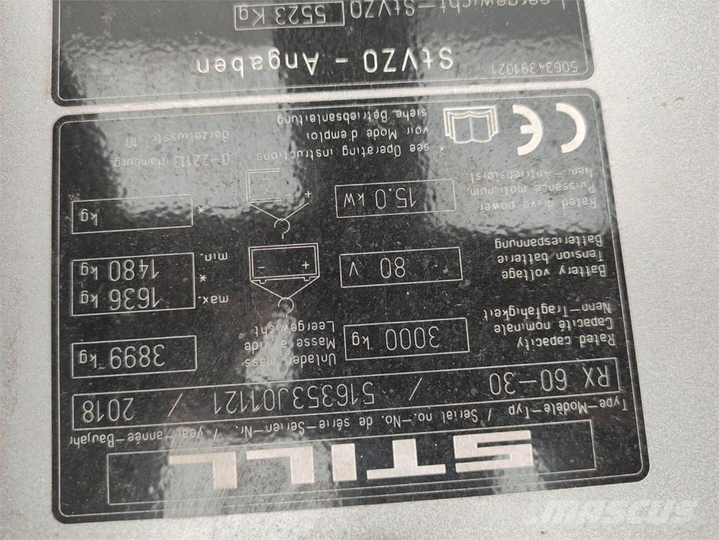 Still RX60-30 Carretillas de horquilla eléctrica