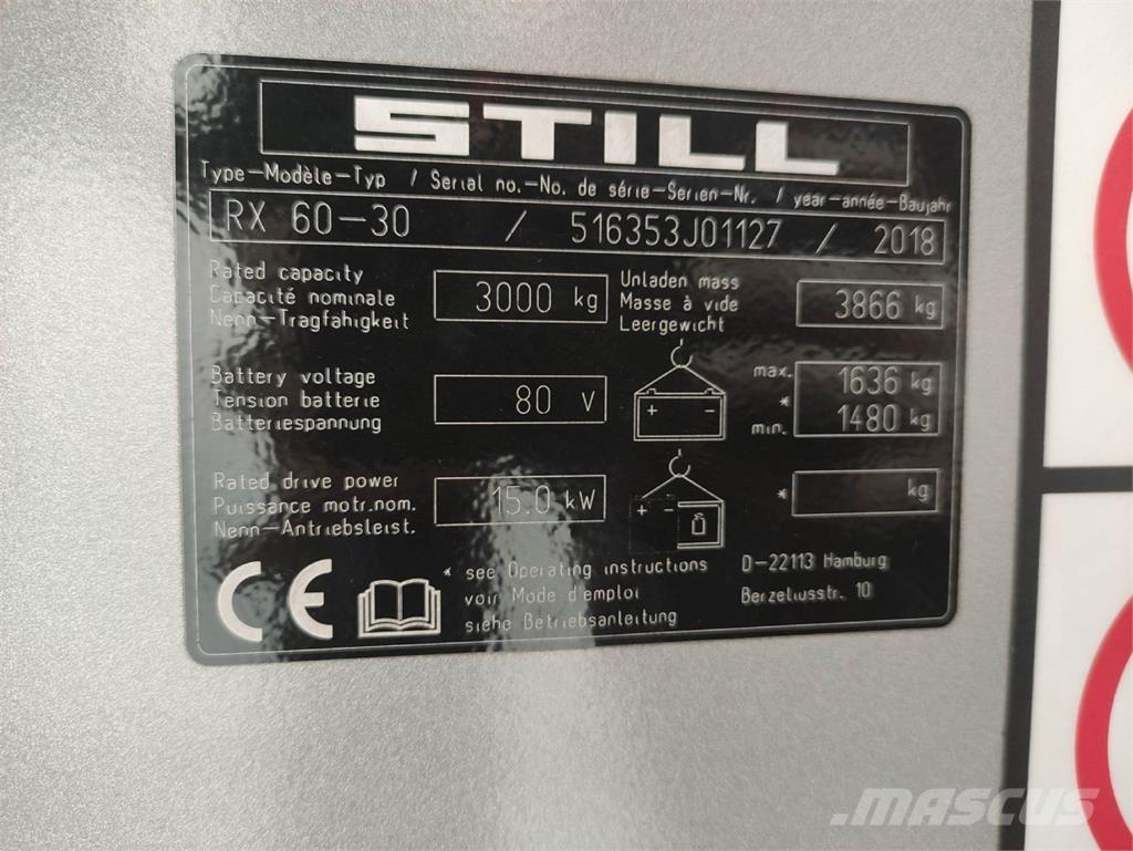 Still RX60-30 Carretillas de horquilla eléctrica