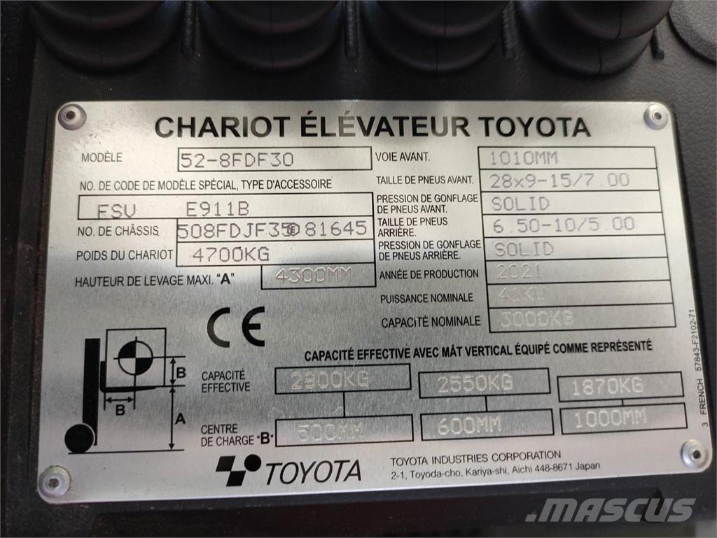 Toyota 52-8FDF30 Camiones diesel