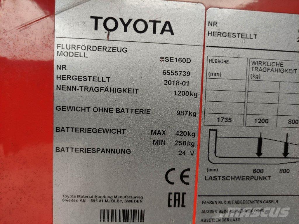 Toyota SSE160D Montacargas manual