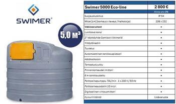 Swimer 5000L polttoainesäiliö valuma-altaalla