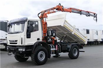 Iveco EUROCARGO 150E25 / WYWROTKA + HDS TEREX 120.2 E / 